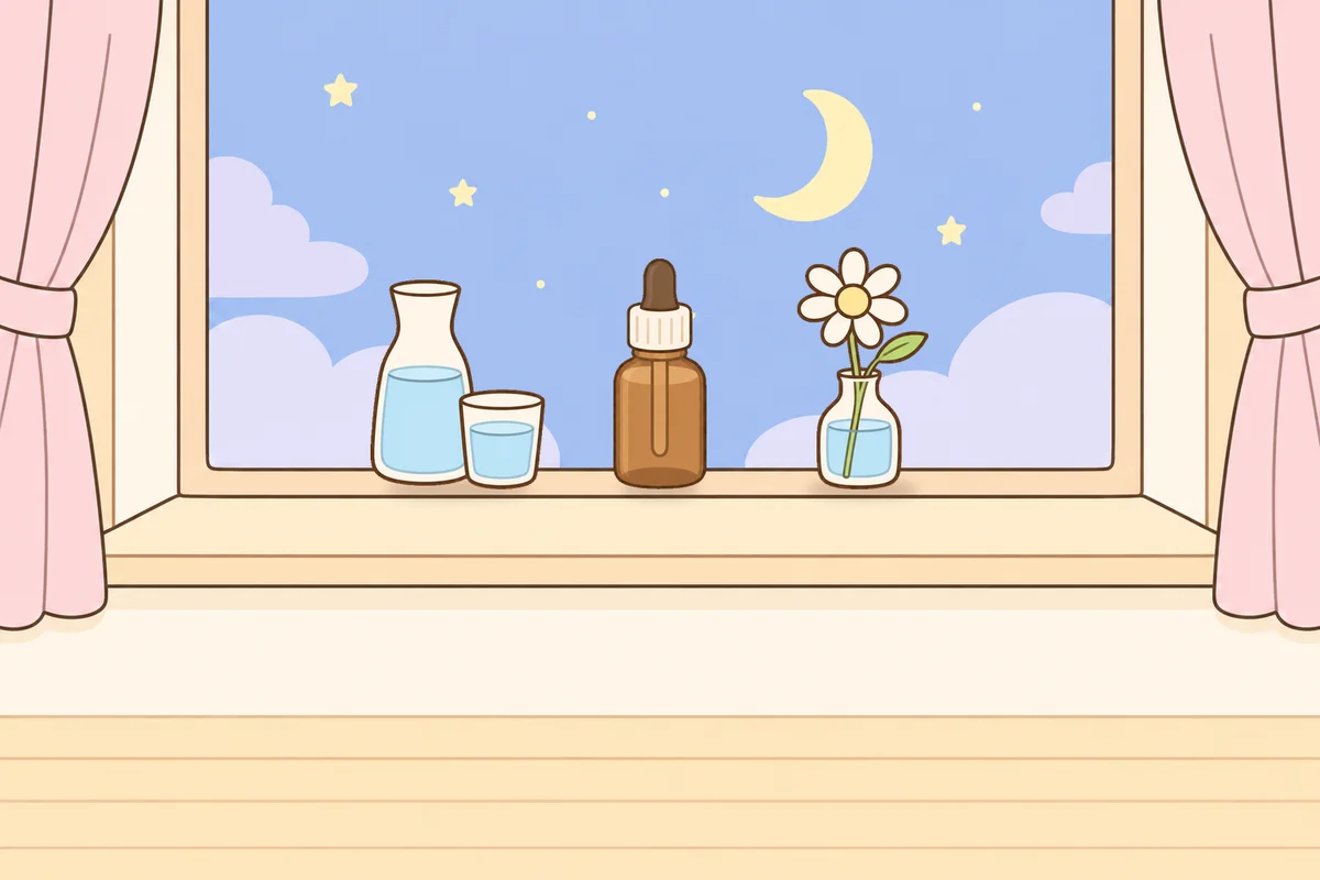 종로 여성전용 다이어트 마사지 안내 그림, 밤 창가 창턱 위의 물병, 오일병, 데이지 꽃병