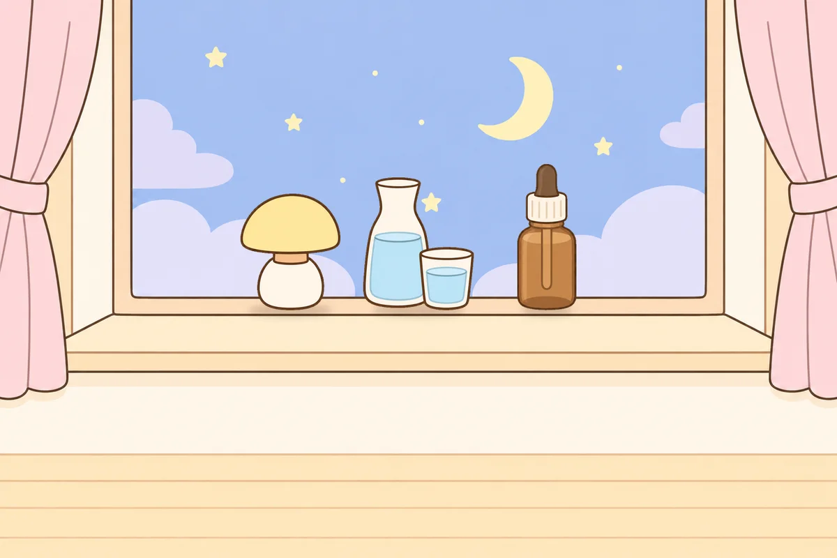 부천 여성전용 스웨디시 가격 안내 그림, 밤 창가 창턱 위의 무드등, 물병, 오일병